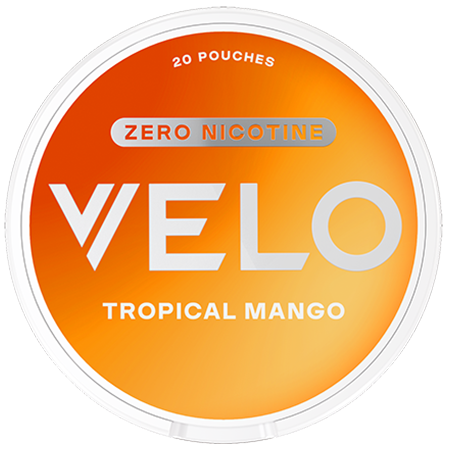 is velo tobacco free VELO Tropical Mango Zero – Slim Tobacco‑Free, Nicotine‑Free Pouches, Mango  & Passion Fruit – Snuskompagniet.com