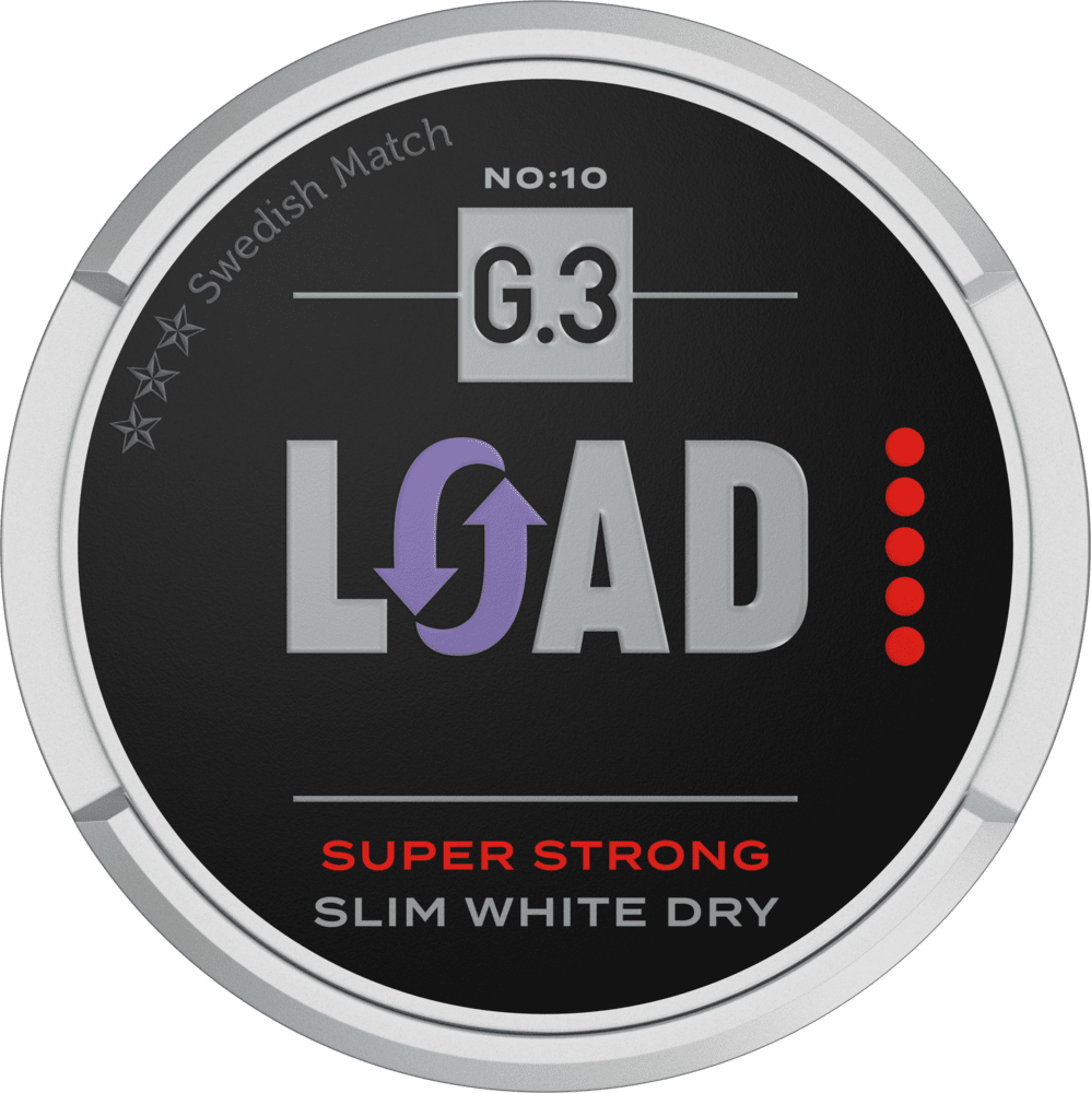 General G.3 LOAD Slim White Dry Super Strong – Extra‑Strong Snus ...