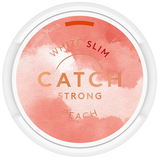 Catch White Peach Strong Slim white portion snus with peach and tea flavour
