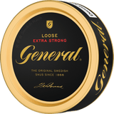General Extra Stark Lös snus 42 g can – extra strong loose tobacco with bergamot and traditional flavour