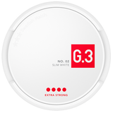General G.3 Extra Strong Slim White portions snus can
