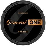 General ONE Portion snus can – strong white portion with spicy tobacco & bergamot flavour