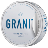 Can of Granit Original White Portion Large snus – 22 white portions, classic tobacco snus