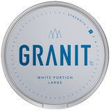 Can of Granit Original White Portion Large snus – 22 white portions, classic tobacco snus