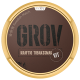 Can of Grov White Portionssnus – 24 white portions, traditional Swedish snus