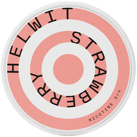 Helwit Cans Helwit Strawberry Slim 9 mg/g – Slim All‑White Nicotine Pouches ...