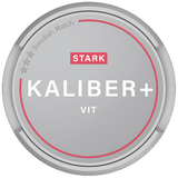 Can of Kaliber Plus White Strong Portion snus – 20 strong white portions, tobacco with bergamot & spice