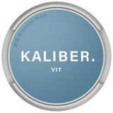 Can of Kaliber Vit Portion snus – 20 white portions, tobacco with herbs and citrus flavour