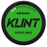 KLINT Apple Mint Slim X-Strong nicotine pouches with apple and mint flavour