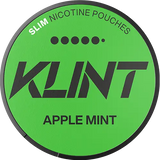 KLINT Apple Mint Slim X-Strong extra strong nicotine pouches with green apple and mint flavour