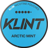 KLINT Arctic Mint Slim X-Strong nicotine pouches with intense mint flavour in slim format