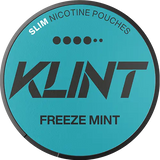 KLINT Freeze Mint Slim Extra Strong nicotine pouches with intense mint flavour in slim format