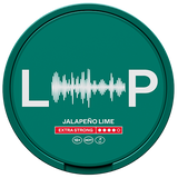 LOOP Jalapeño Lime Extra Strong slim white nicotine pouches – lime & jalapeño flavour, tobacco‑free