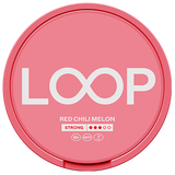 LOOP Red Chili Melon Strong slim white nicotine pouches – melon & red chilli flavour, tobacco‑free