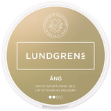 Lundgrens Äng All White tobacco‑free nicotine pouches can — 21 white pouches, berry flavour, 10 mg g nicotine