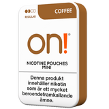 on! Coffee 3 mg mini nicotine pouches – rich coffee flavour, tobacco‑free, 3 mg nicotine