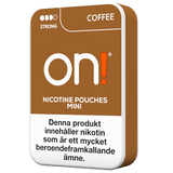 on! Coffee 6 mg Strong mini nicotine pouches – coffee flavour, tobacco‑free, strong strength