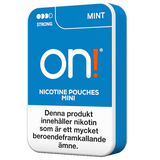 on! Mint 6 mg mini nicotine pouches – mint flavour, tobacco‑free, 6 mg nicotine each