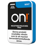 on! Mint 9 mg Extra Strong mini nicotine pouches – crisp mint flavour, tobacco‑free, extra strong