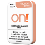 on! Tropical Spice 3 mg mini nicotine pouches – tropical fruit and chilli flavour, tobacco‑free
