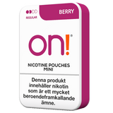 on! Berry 3 mg mini nicotine pouches – blackcurrant and blackberry flavour, tobacco‑free