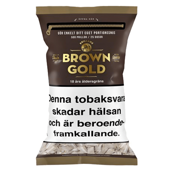 Prillan Brown Gold Portion 500 – DIY Portion Snus Kit, Tobacco‑Flavour ...