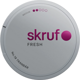 Skruf No. 19 Tranbär White Portion snus with cranberry flavour and white portion format