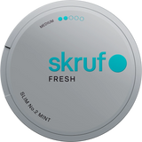 Skruf No. 2 Slim Fresh white portion snus with slim format and fresh mint flavour