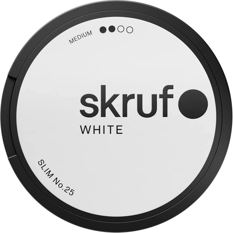 Skruf #25 Slim White Medium