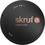 Skruf No. 27 Original Portion snus with traditional tobacco flavour and original portion format