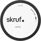 Skruf No.22 White Medium white portion snus with classic tobacco flavour