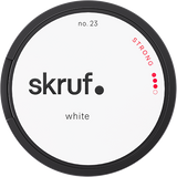Skruf No.23 White Strong white portion snus with strong tobacco flavour