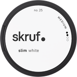 Skruf No.25 Slim Original slim white portion snus with classic tobacco flavour