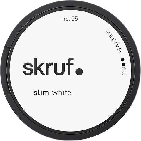 Skruf #25 Slim White Medium