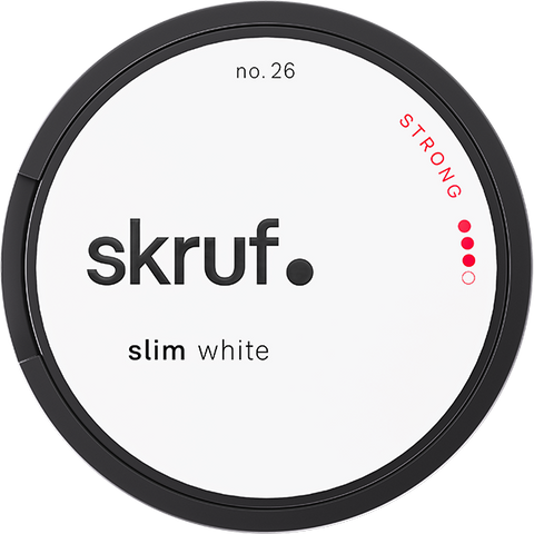 Skruf #26 Slim White Strong