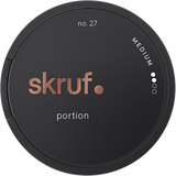 Skruf No.27 Original Portion snus with classic tobacco, bergamot and rose oil flavour
