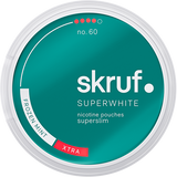 Skruf Superwhite No.60 Frozen Mint superslim tobacco-free nicotine pouches