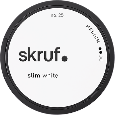 Skruf #25 Slim White Medium