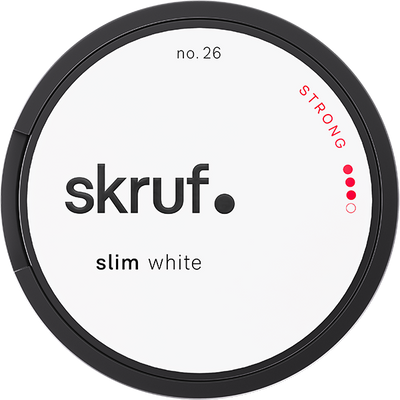 Skruf #26 Slim White Strong