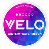 VELO Wintery Watermelon Mini tobacco-free nicotine pouches with watermelon flavour