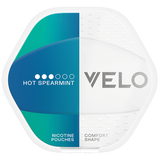VELO Shift Hot Spearmint slim all‑white nicotine pouches spearmint flavour 11.4 mg/g