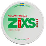 ZiXS Melon Freeze tobacco‑free nicotine pouches can, large format, watermelon and mint flavour