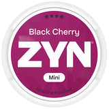 ZYN Black Cherry Mini S4 tobacco‑free nicotine pouches can with black cherry wild berries vanilla flavour