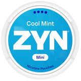 ZYN Cool Mint Mini S4 tobacco‑free nicotine pouches can, mini format, peppermint menthol flavour