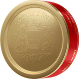 Röda Lacket Lössnus 42 g tin of traditional Swedish loose snus